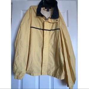 Pale yellow raincoat